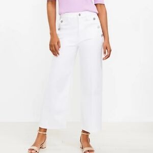 LOFT White Flare & Wide Leg Jeans